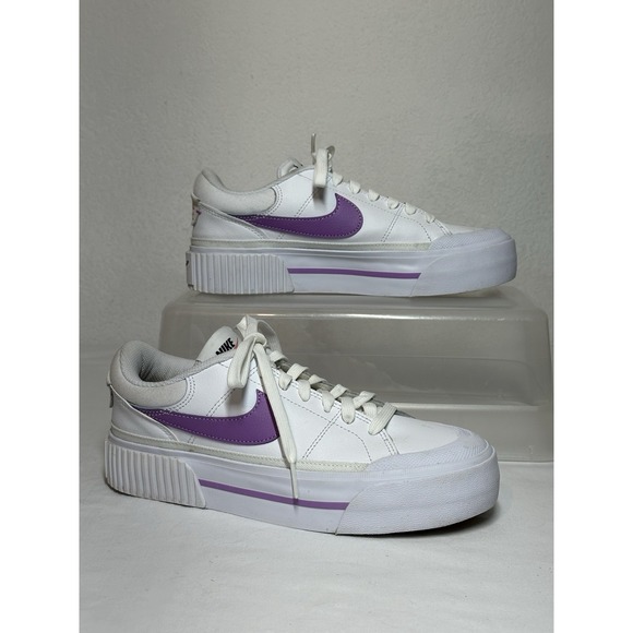 Nike Court Legacy Lift White Rush Fuchsia W - DM7590-103 - Picture 1 of 8